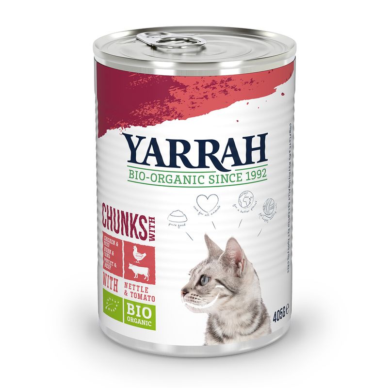 Sparpaket Yarrah Bio Chunks 24 x 405 g zu TOP-Preisen | bitiba %