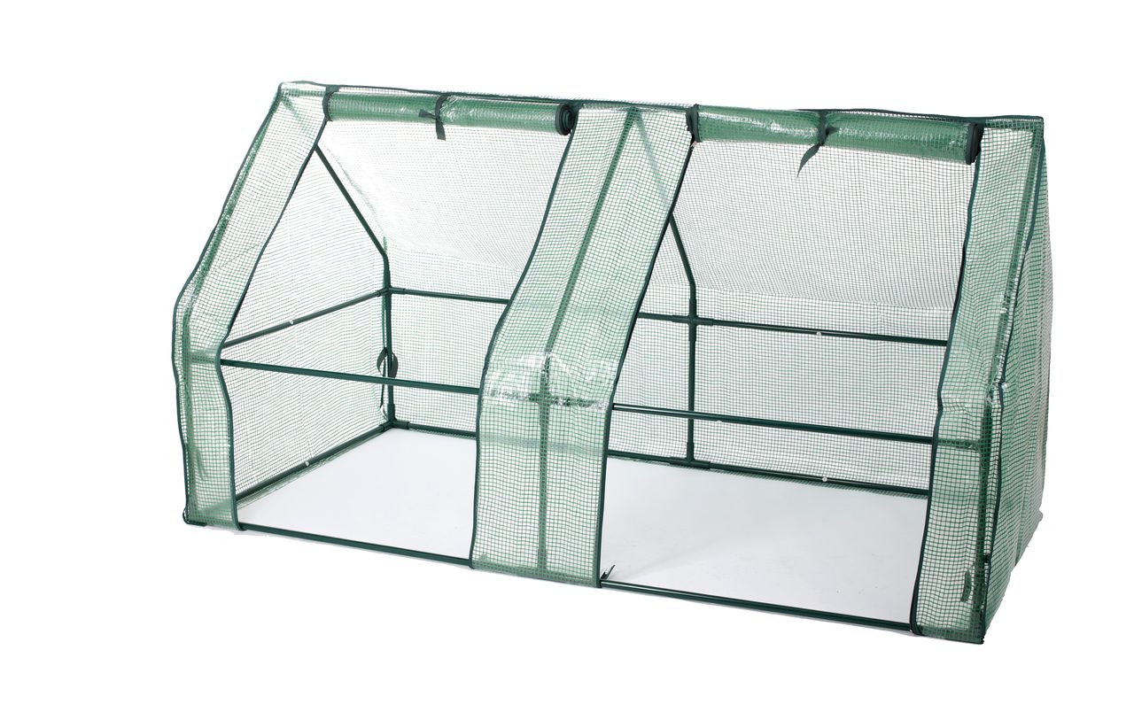 Weles Folien Gewächshaus Frühbeet 185 x 95 x 95 cm, UV-beständig