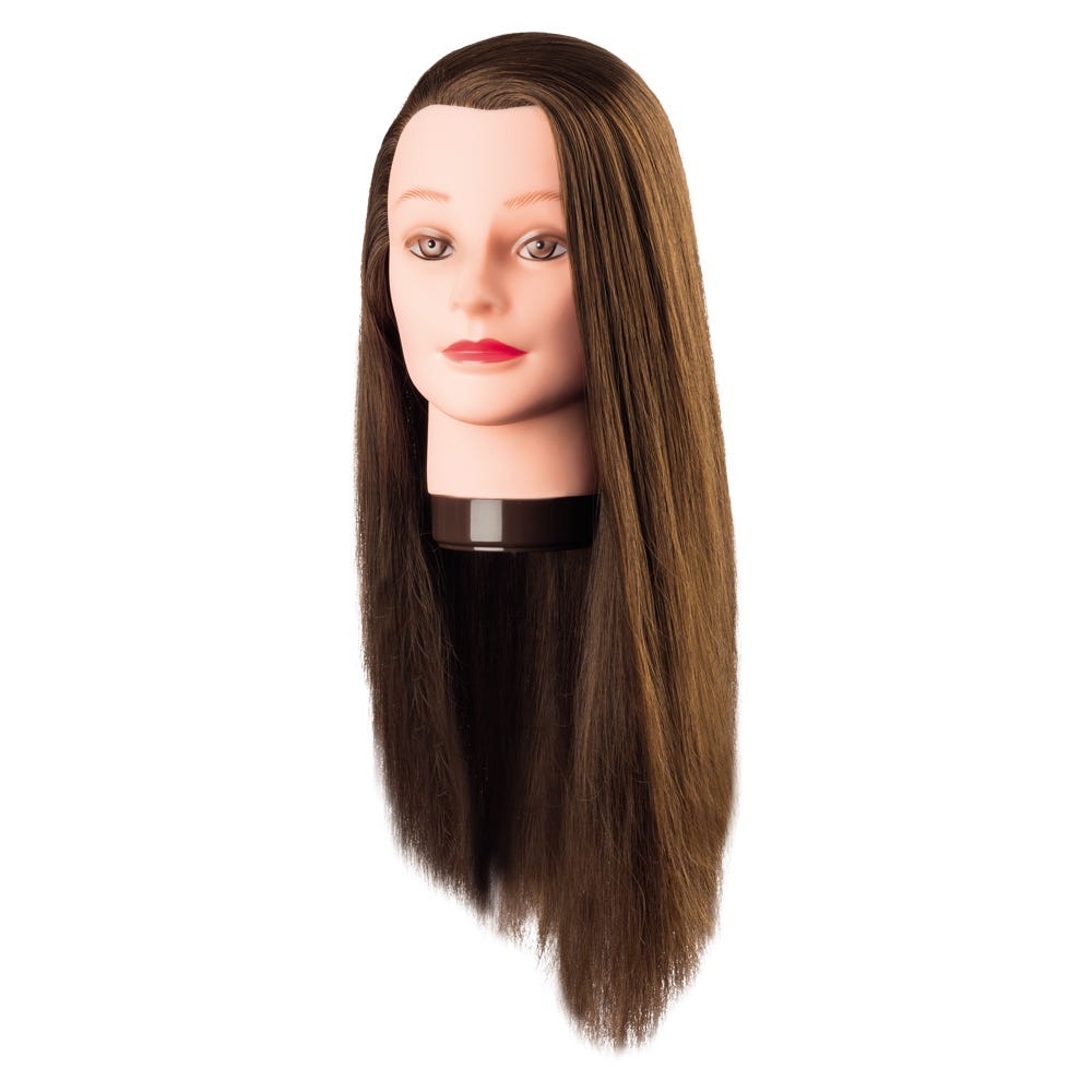 Comair Übungskopf Proteinhaar Pia 60cm braun