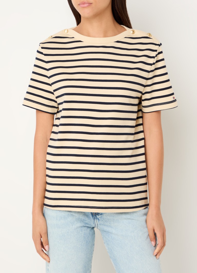Tricou Tommy Hilfiger cu logo brodat