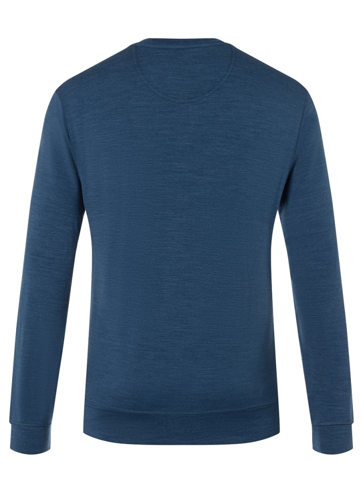 super.natural Merino Sweatshirt M SIGNATURE CREW in dunkelblau günstig kaufen