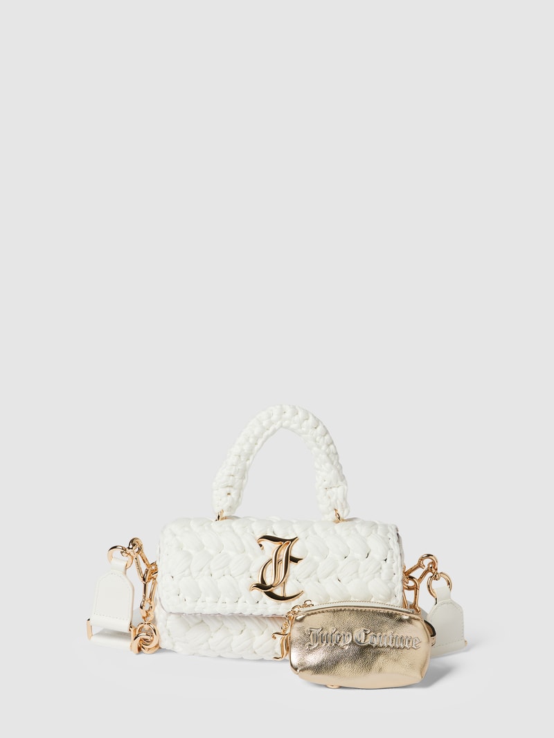 Handtasche mit Zopfmuster Modell 'Jodie' in weiß