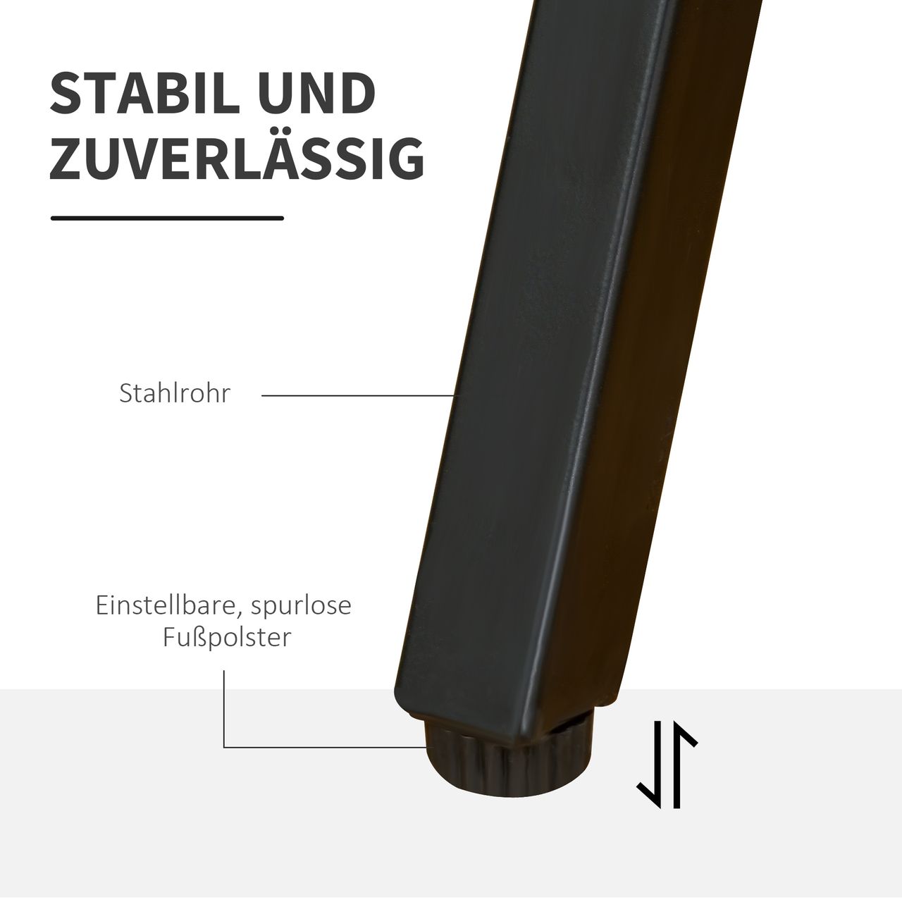 HOMCOM Computertisch Schreibtisch mit zwei Ablagen moderner Gamingtisch mit gehärtetem Glasplatte Home-Office verstellbare Fußmatte Stahl Spanplatte Schwarz Grau 115 x 55 x 90 cm