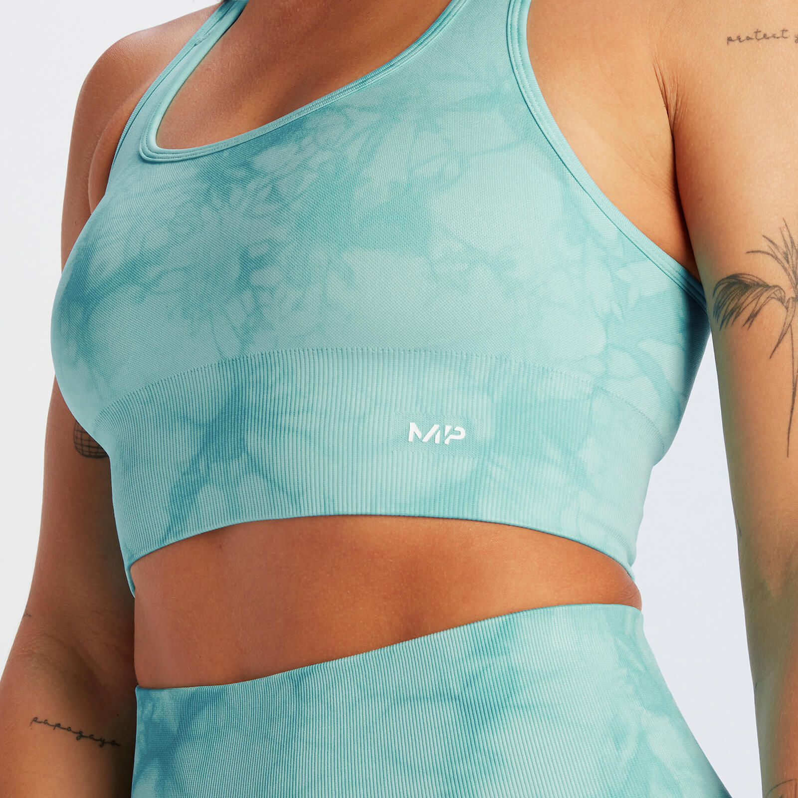 Cycliste sans coutures MP Shape pour femmes – Tie-dye bleu foncé