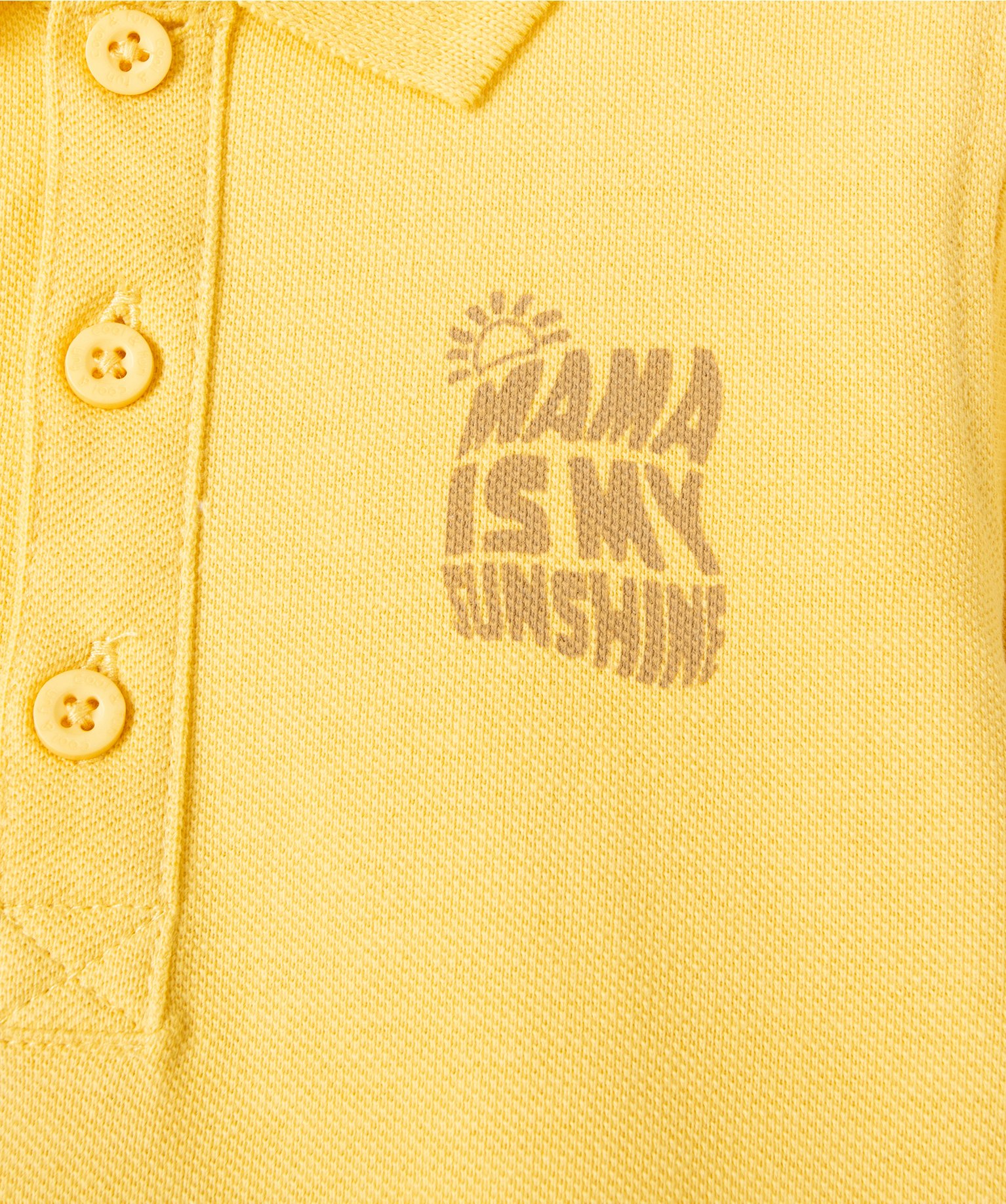 Polo bébé Garçon en maille piquée avec petit motif poitrine jaune | GEMO