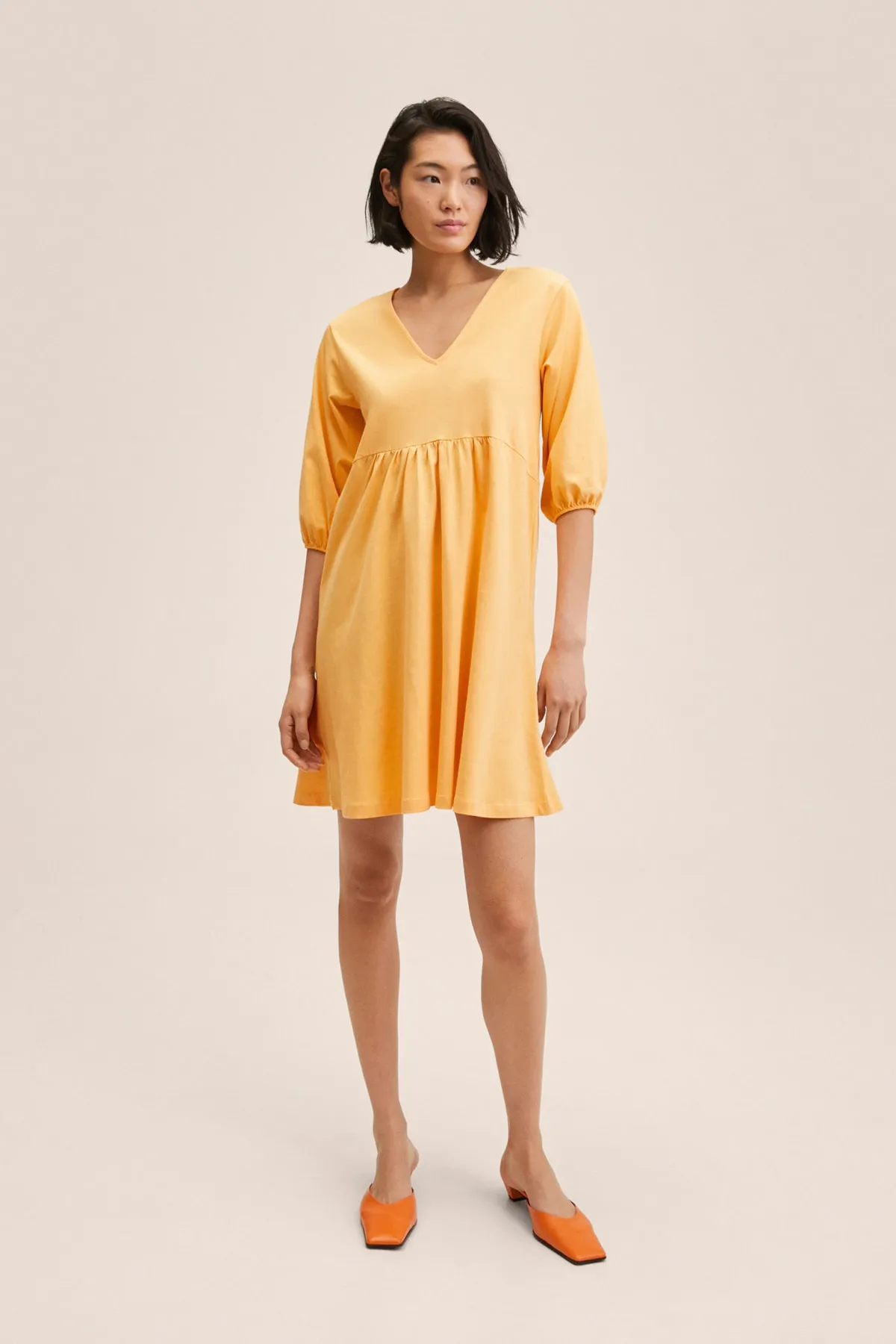 MANGO  27047878 Damen/Mädchen Pastellorange