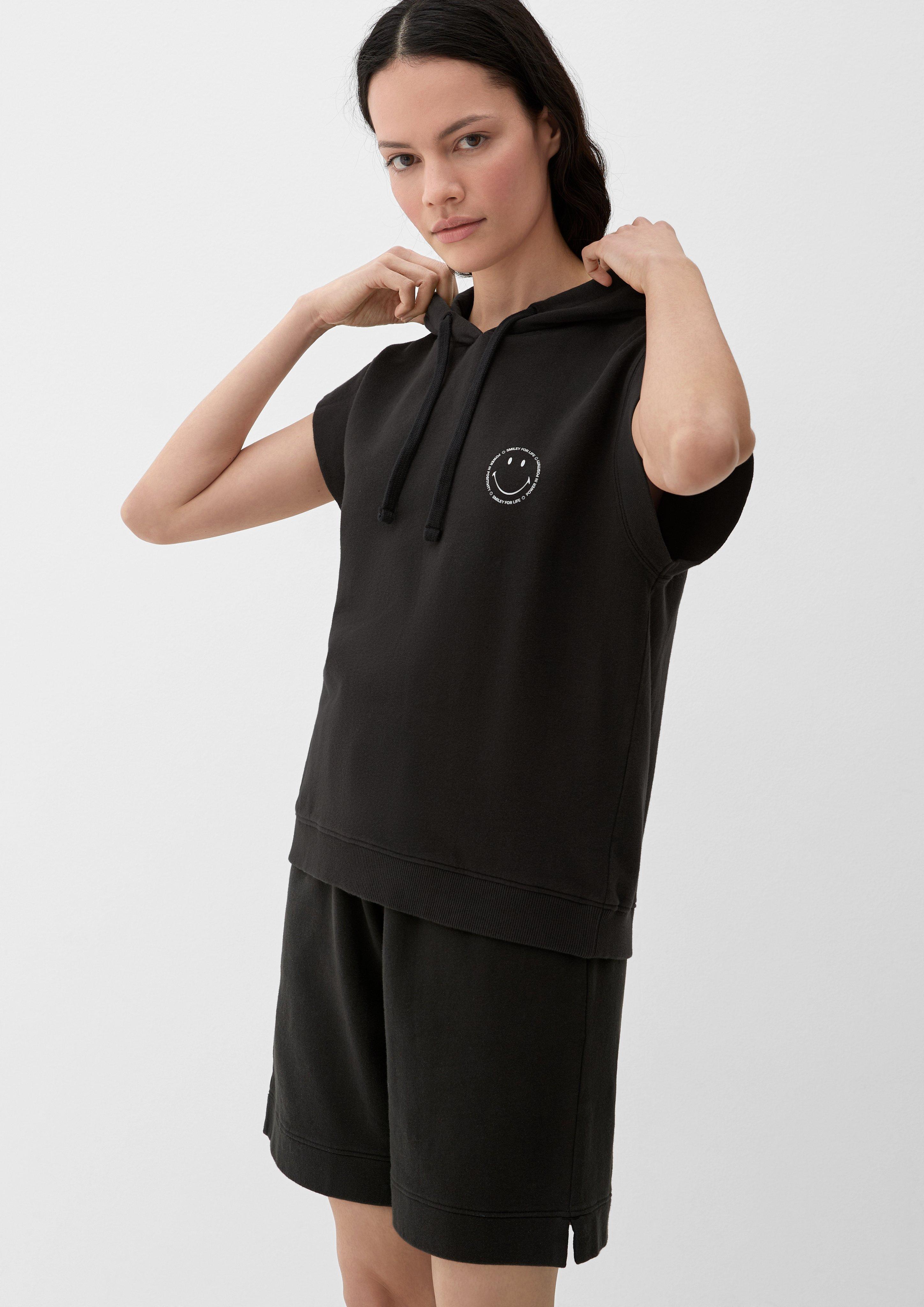 Kurzarm-Sweatshirt mit Smiley-Print  2131438-9999