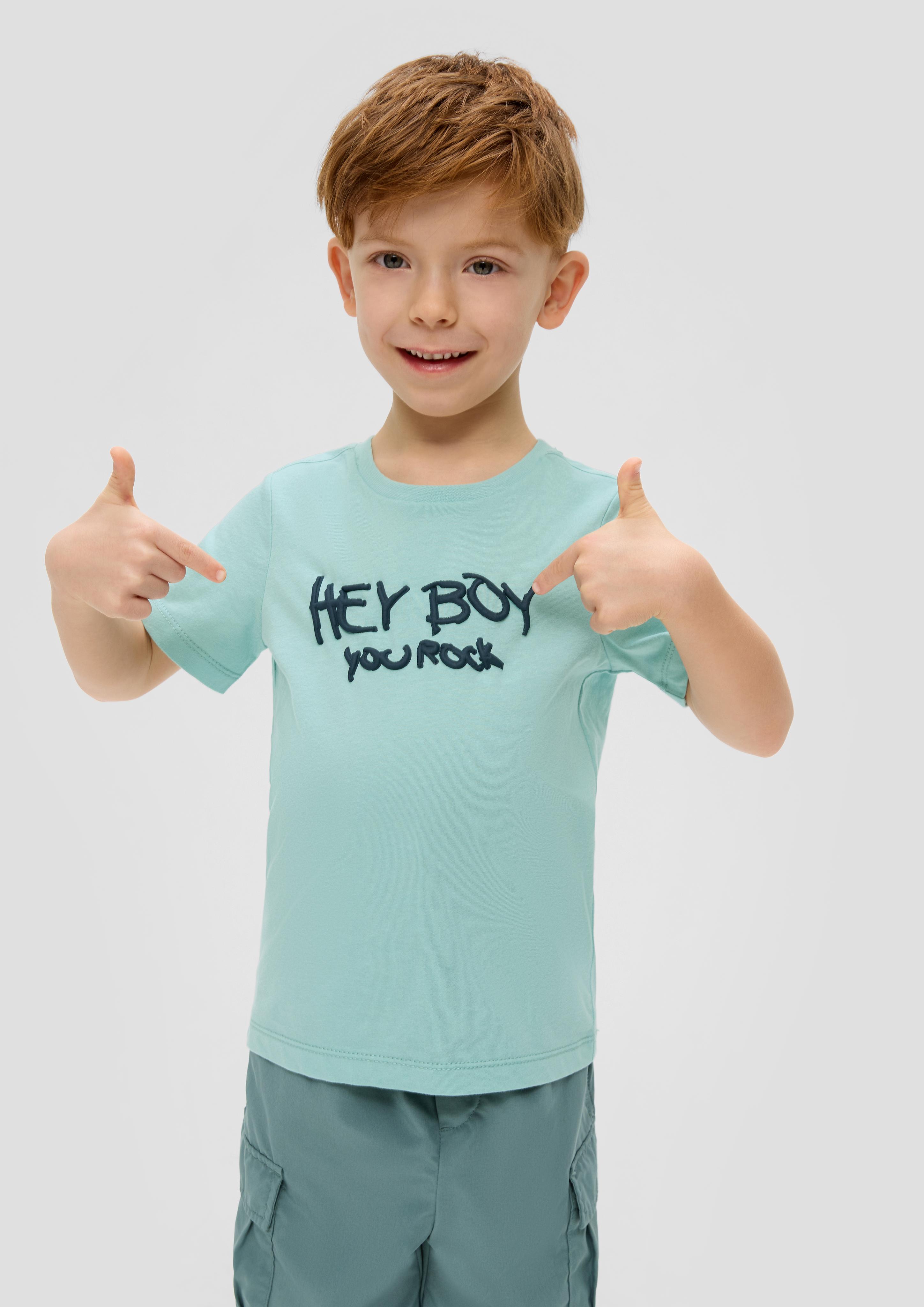 T-Shirt mit Relief-Print  2140407-6068