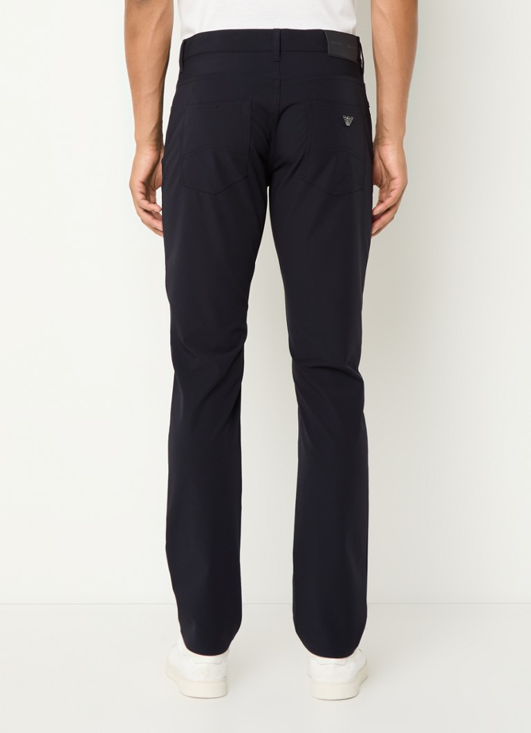 Pantaloni slim fit Emporio Armani cu buzunare laterale
