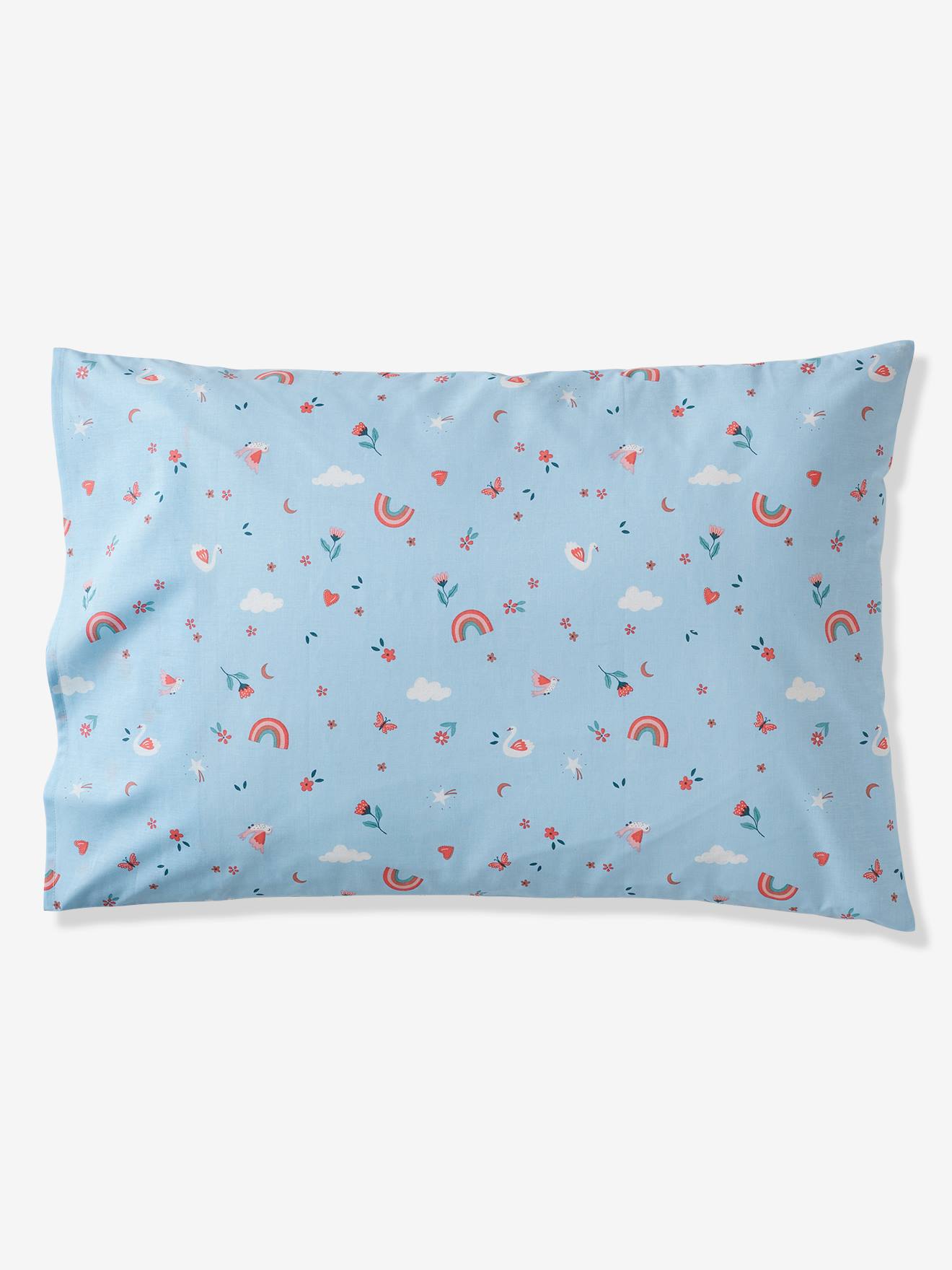 Vertbaudet Kinder Bettwäsche-Set ABC-PRINZESSIN Oeko-Tex - dunkelrosa