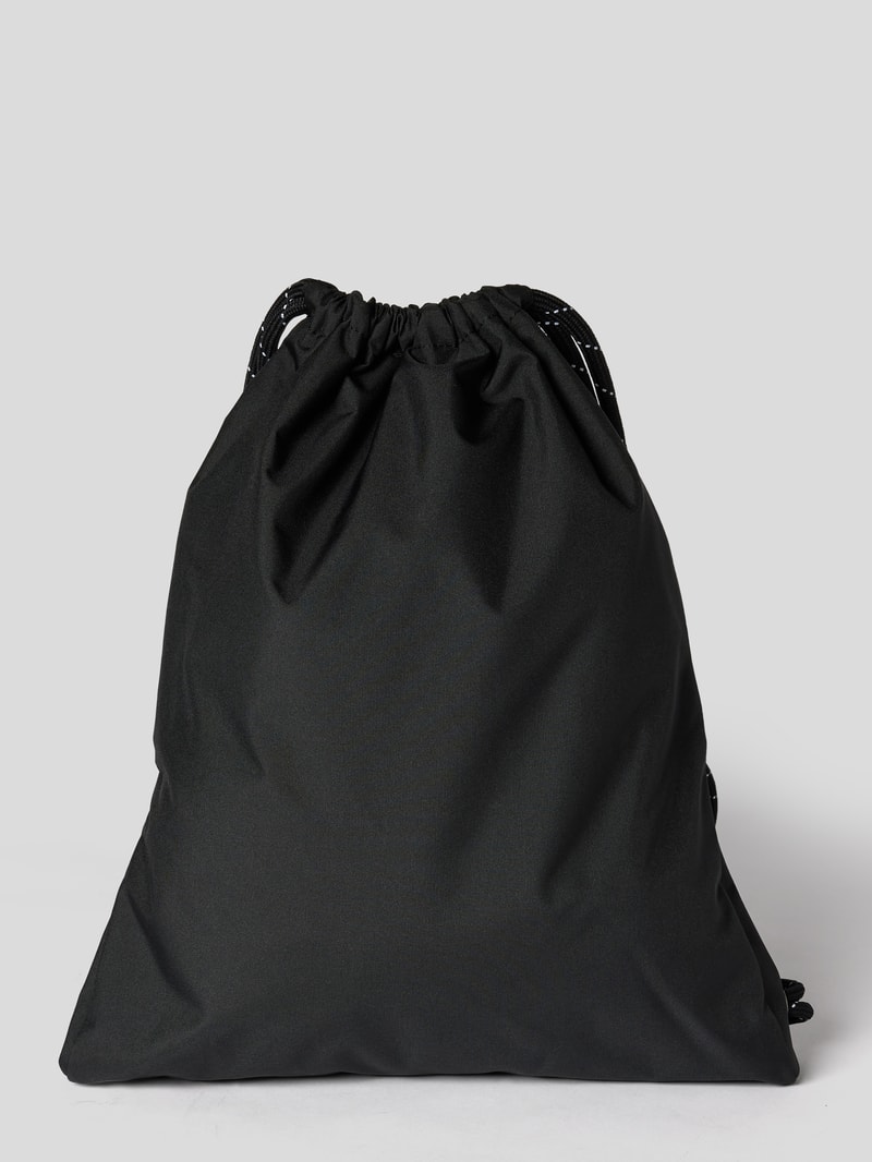 Rucksack mit Label-Print in schwarz