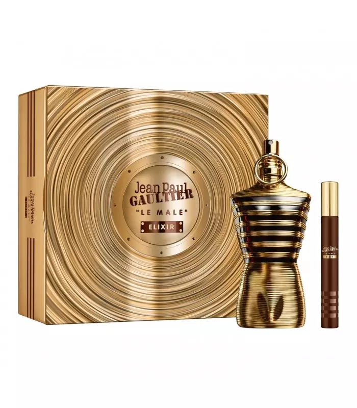 LE MALE ELIXIR Coffret Parfum 125 ml et vaporisateur de voyage 10 ml