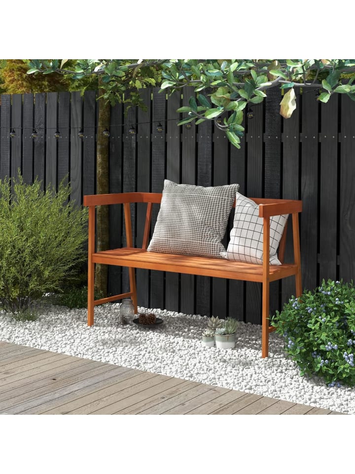 COSTWAY Gartenbank 2 Sitzer in Beige günstig kaufen 110 cm