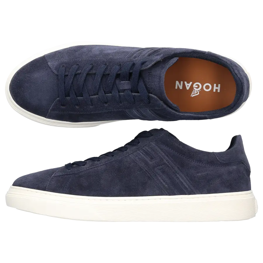 Hogan - Sneaker low H365 Veloursleder - blau