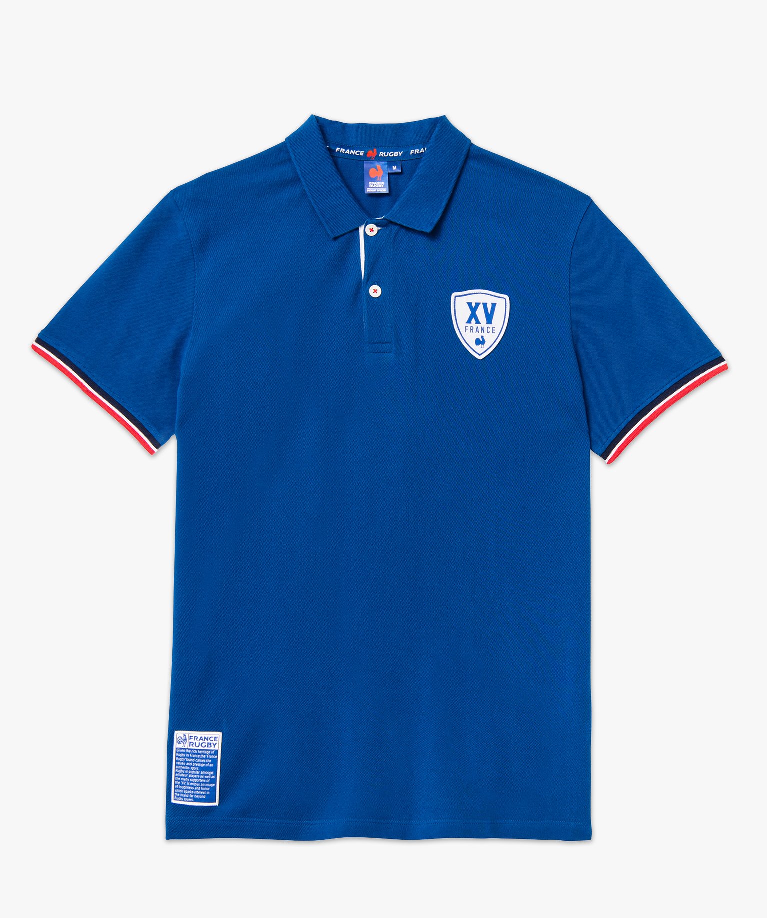 Polo de rugby à manches courtes homme - France Rugby bleu | GEMO