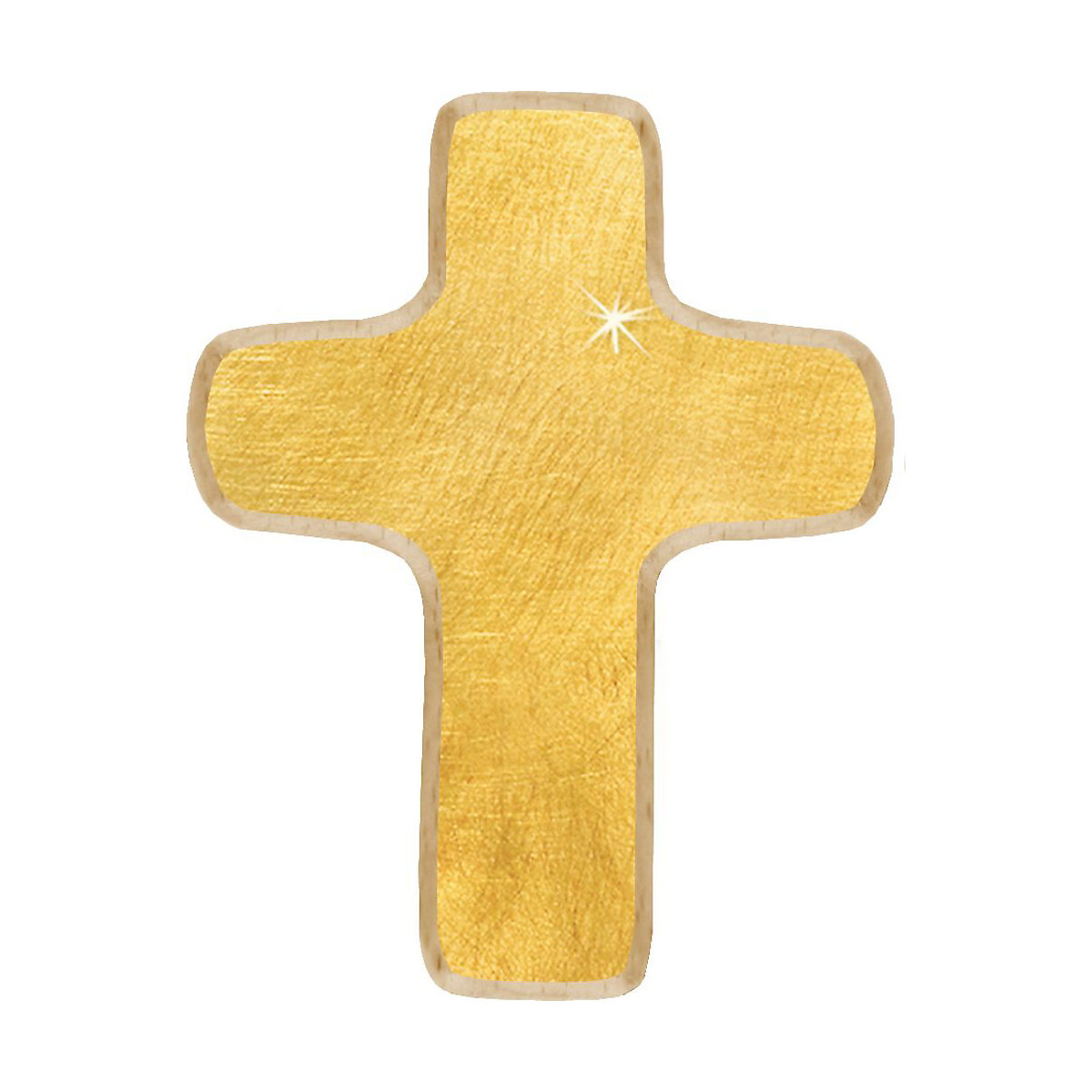 Geschenkbox: Mein kleiner Begleiter, Holzkreuz gold mit Büchlein