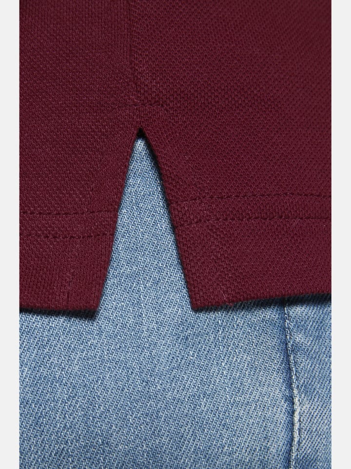Charles Colby Langarmshirt EARL STUART in dunkelrot günstig kaufen