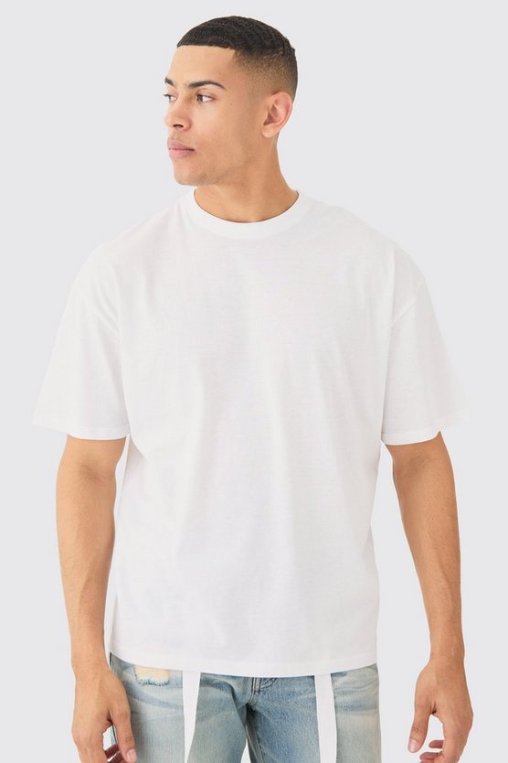 Oversize T-Shirt mit Herz-Print
