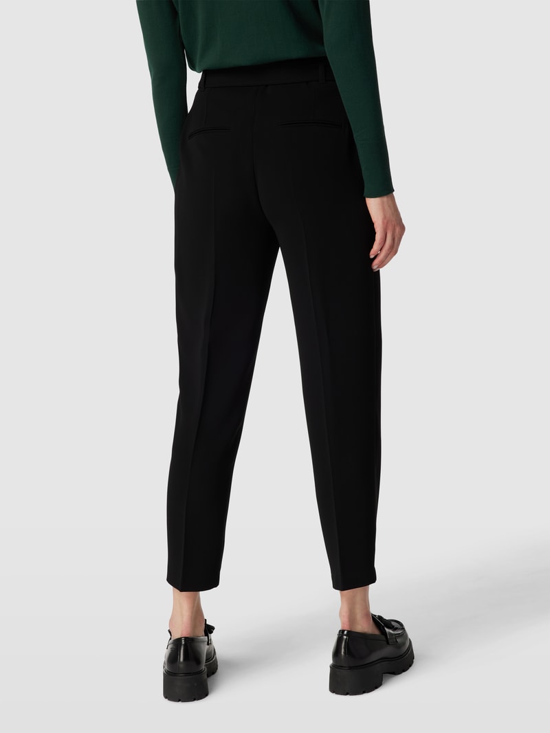 Hose mit Stoffgürtel Modell 'Tapia' in schwarz
