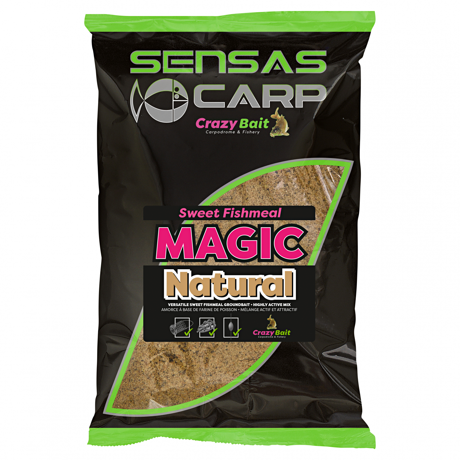 Sensas Grundfutter Big Bait (sweet fishmeal magic natural)