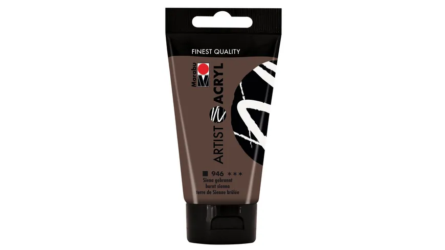 Marabu Artist Acryl, Siena gebrannt 946, 75 ml 75 ml