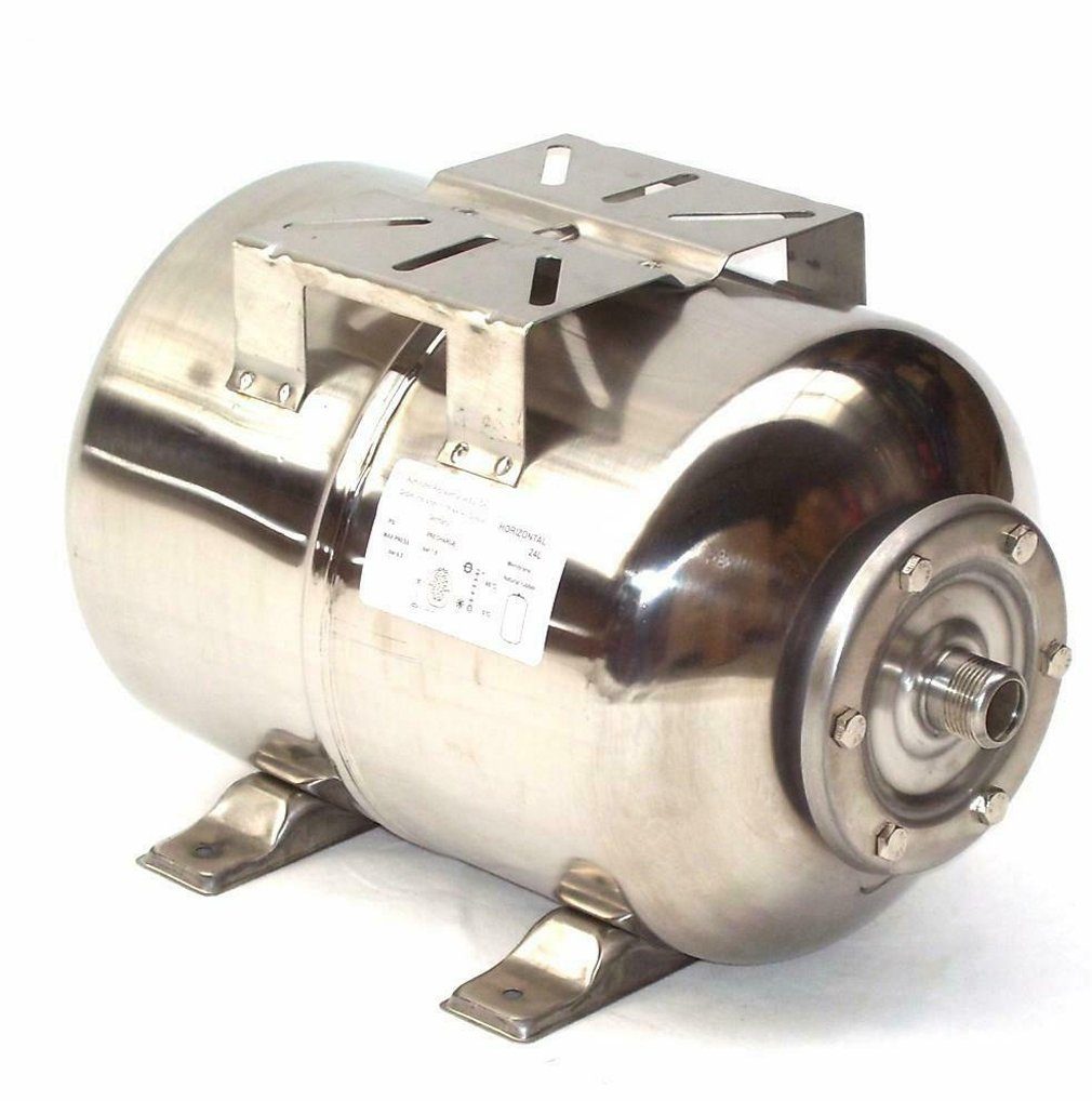 Apex Wasserkessel VA Edelstahl Membrankessel 24L Hauswasserwerk Tank 44330 Behälter Druckbehälter