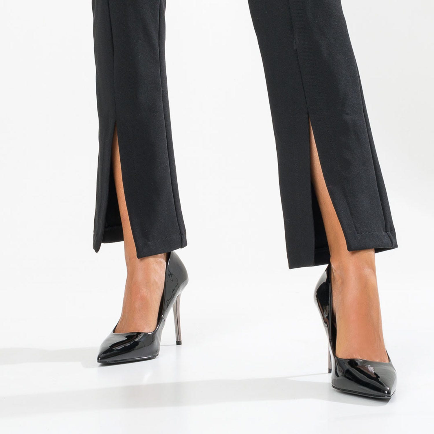 Stiletto TEXTO noir verni à talon miroir