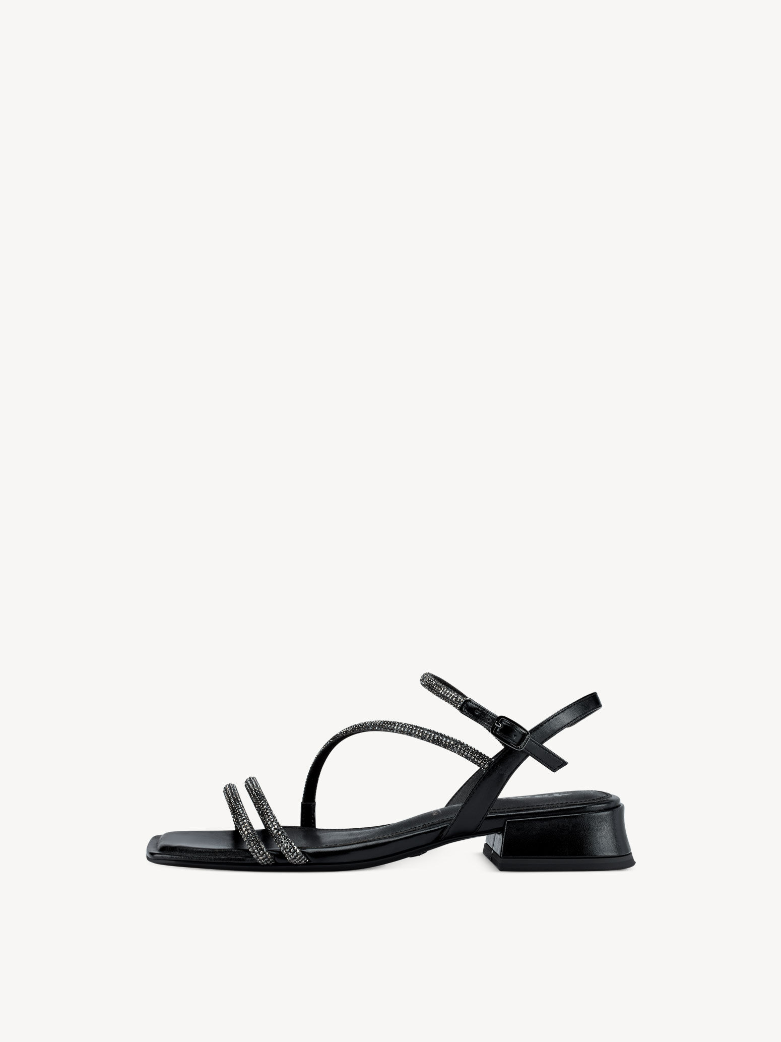 Sandale à talon - noir