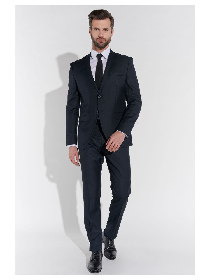 Steffen Klein Anzug SLIM FIT in marine günstig kaufen