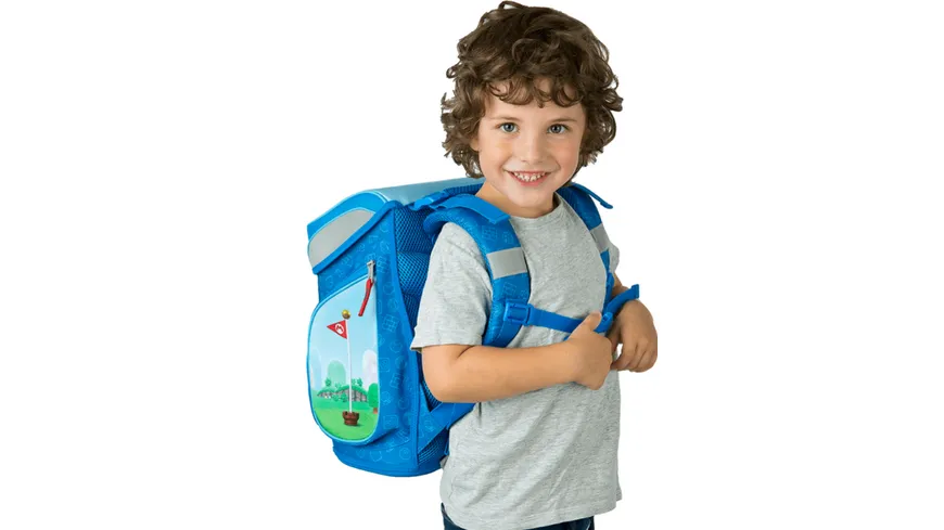 scooli Schulranzen-Set Easy Fit SUPER MARIO 5teilig