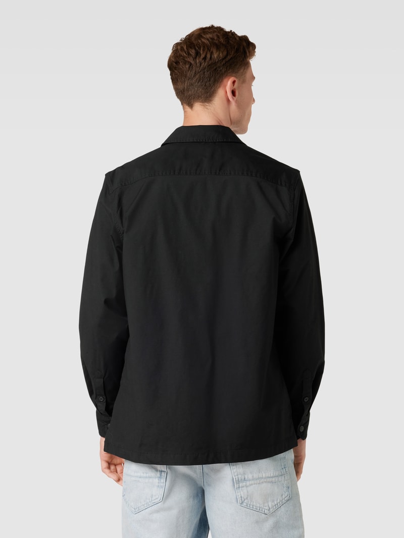 Freizeithemd mit Cargotaschen Modell 'UTILITY' in black