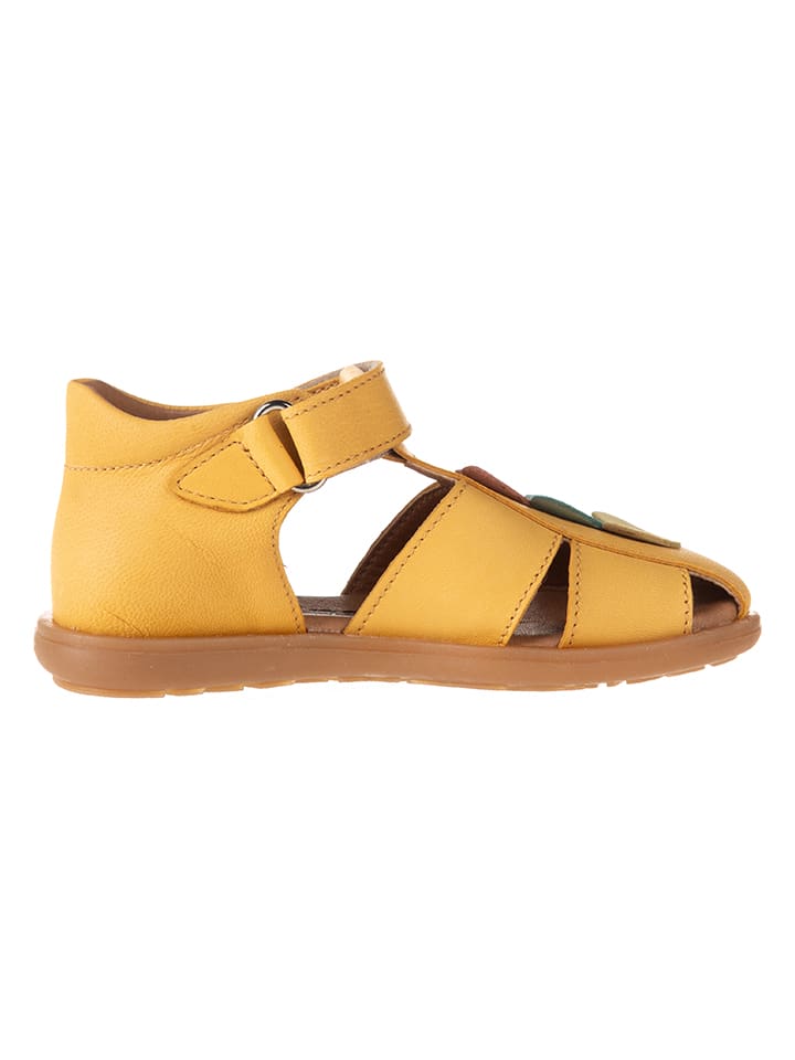 kmins Leder-Halbsandalen in Gelb günstig kaufen
