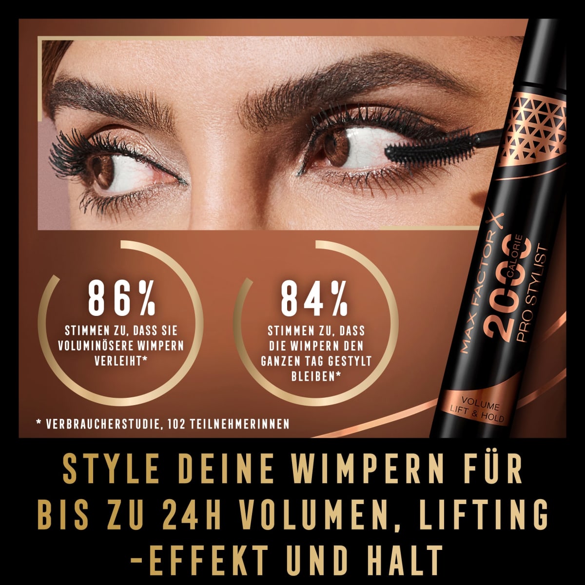 Mascara 2000 Calorie ProStylist Black, 9 ml
