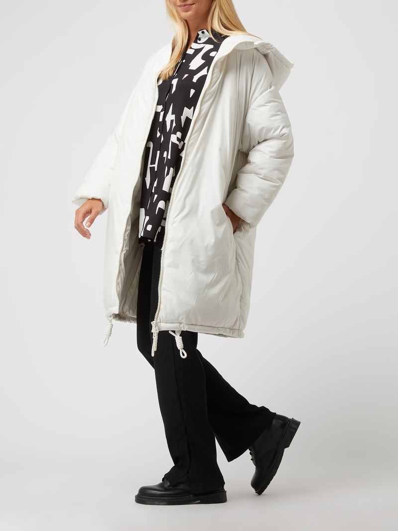 Oversized Mantel mit Wattierung - Karo Kauer X P&C - Exklusiv bei uns in ecru