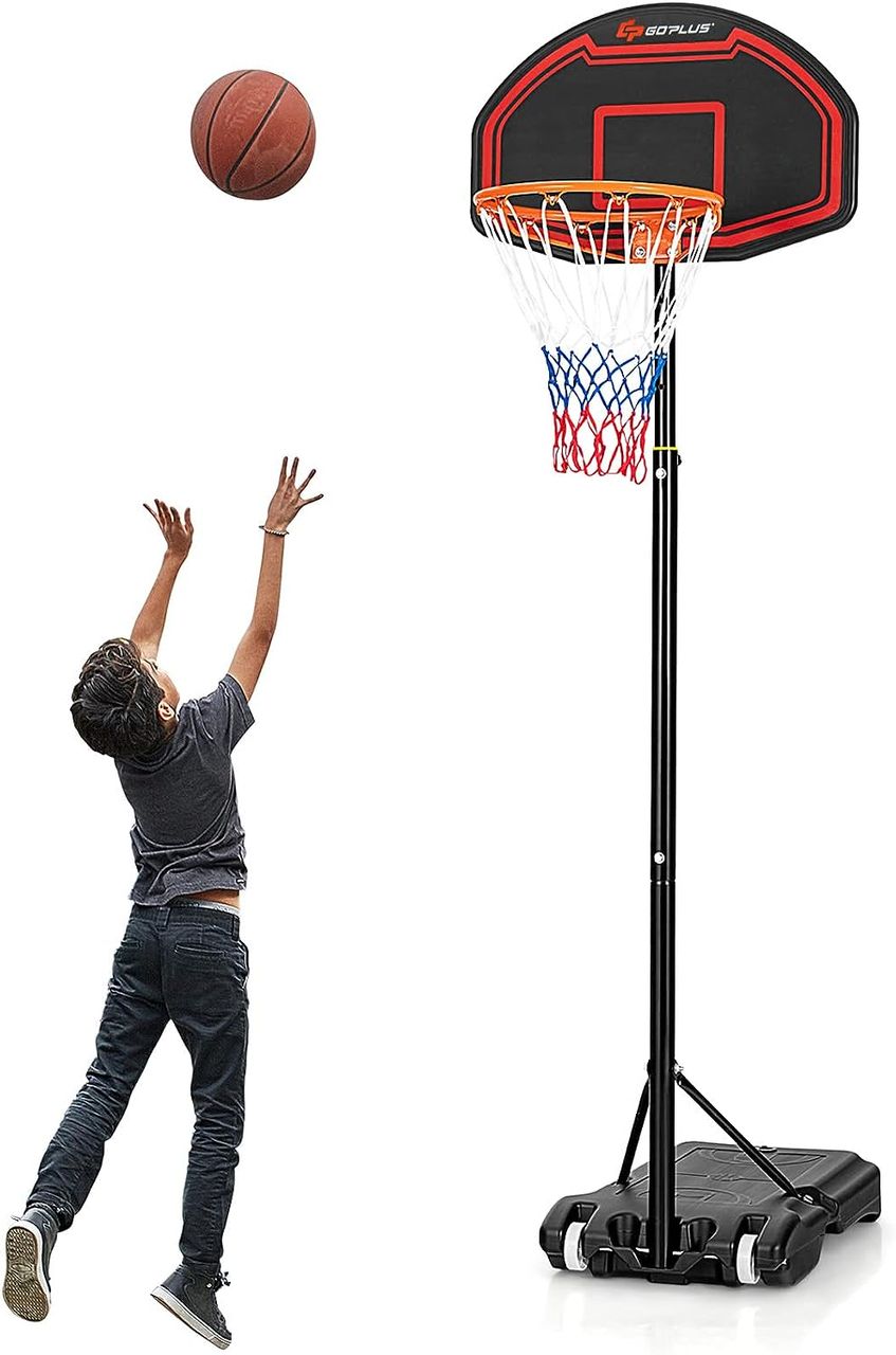 Costway Basketballständer 155-210cm höhenverstellbar