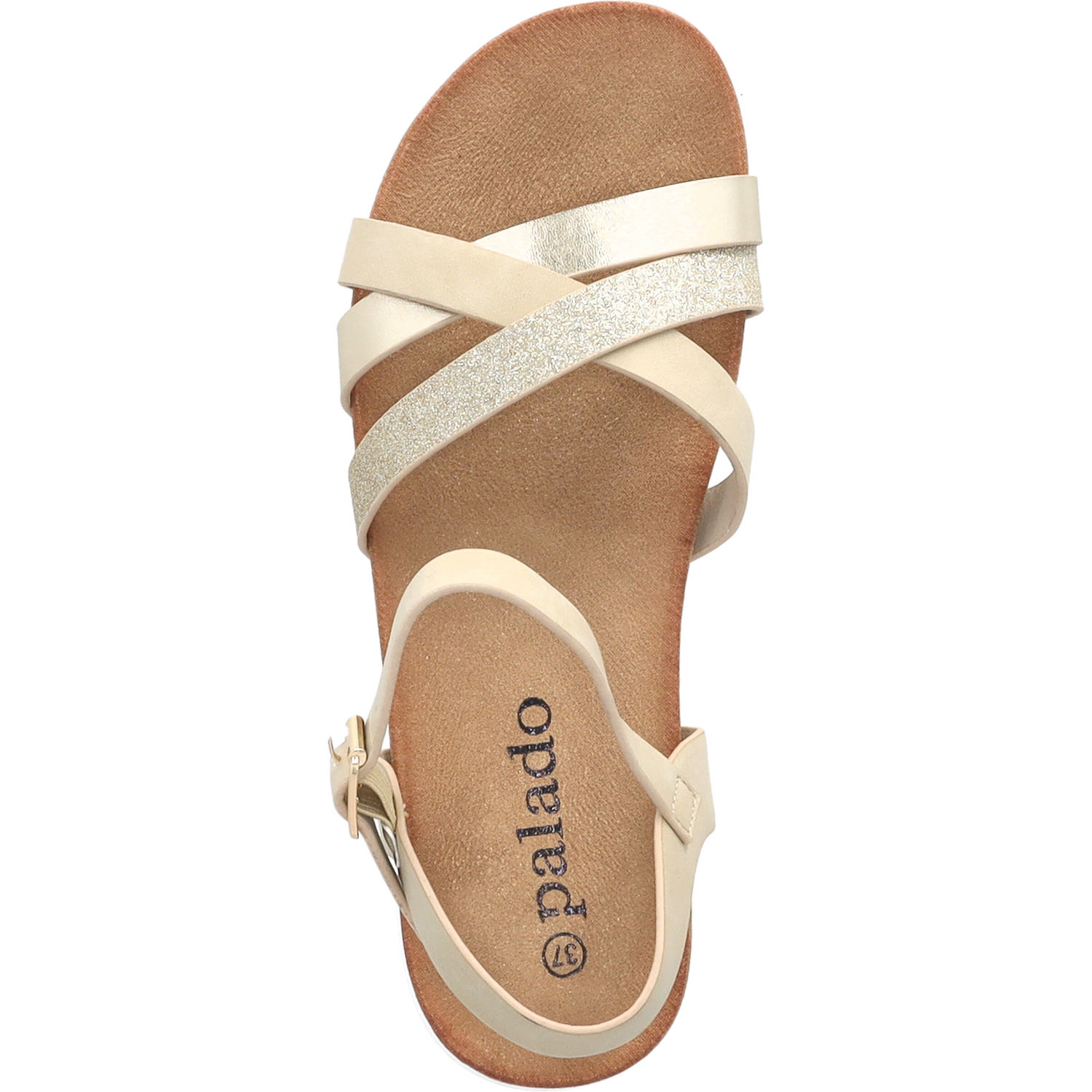 Palado Jantai, Sandalen, Damen, Gold