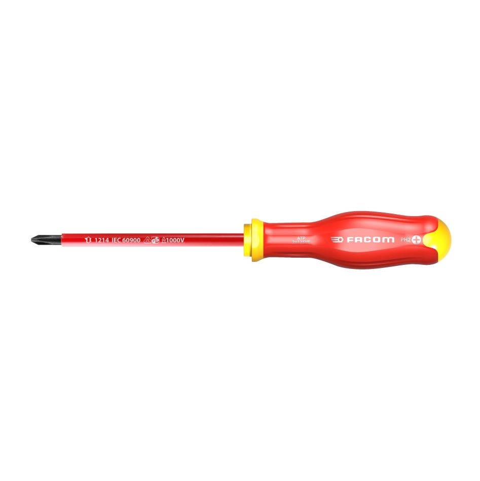 Krížový skrutkovač Facom ATP1X100VE izolovaný, do 1000 voltov, PROTWIST®