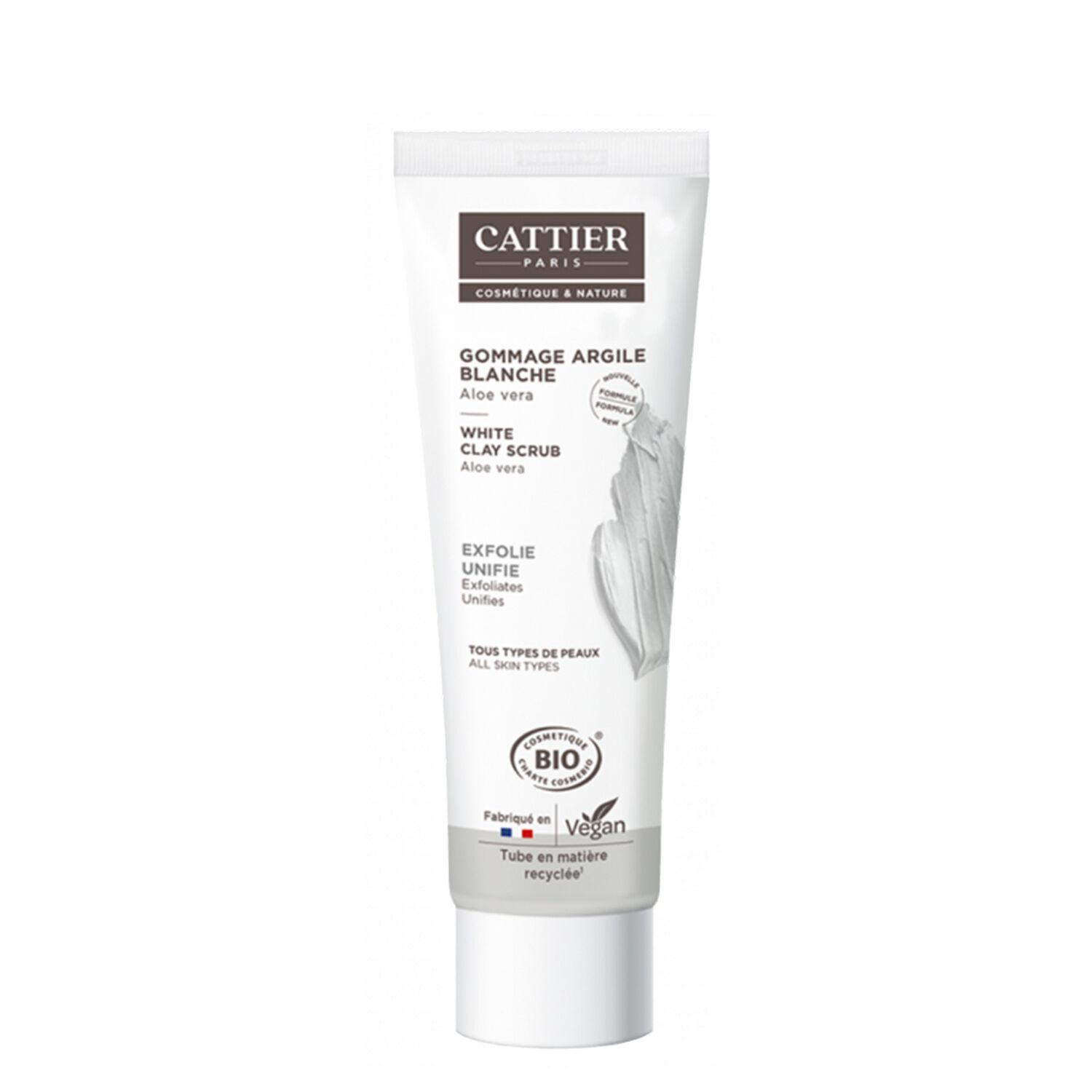 Cattier Gommage Argile Blanche Toutes Peaux 100 ml