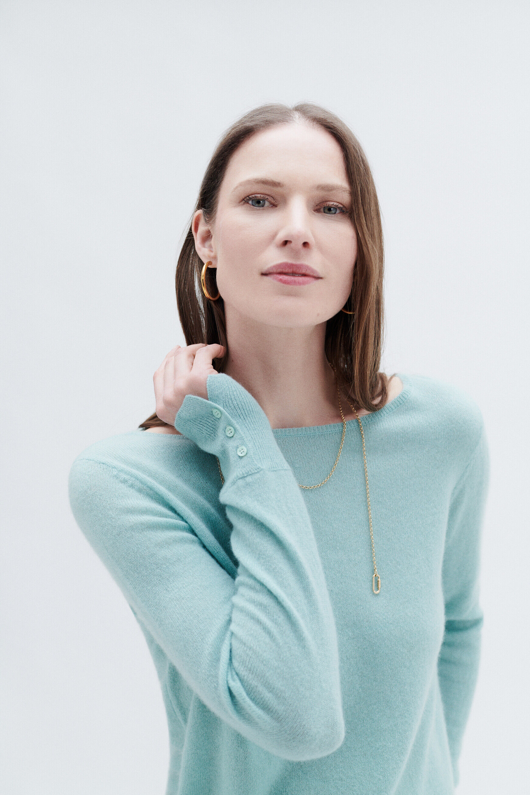 Pull mzoan vert clair femme