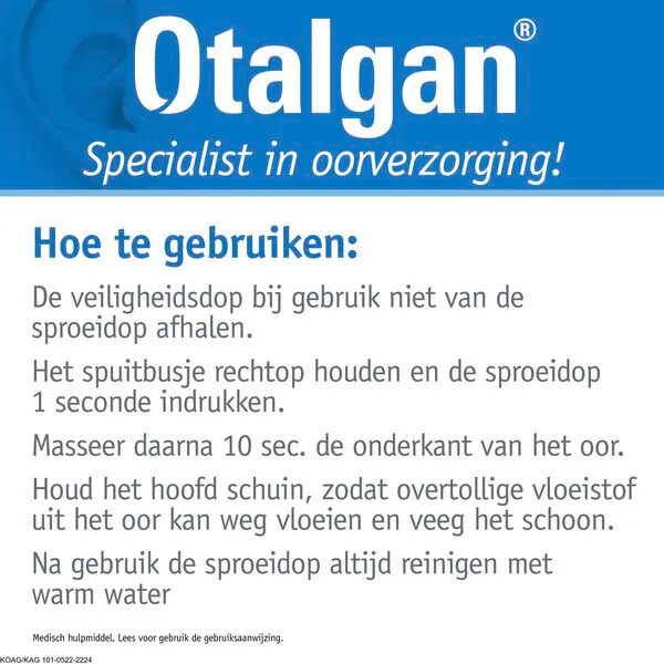 Otalgan fülspray orvostechnikai eszköz - 50ml