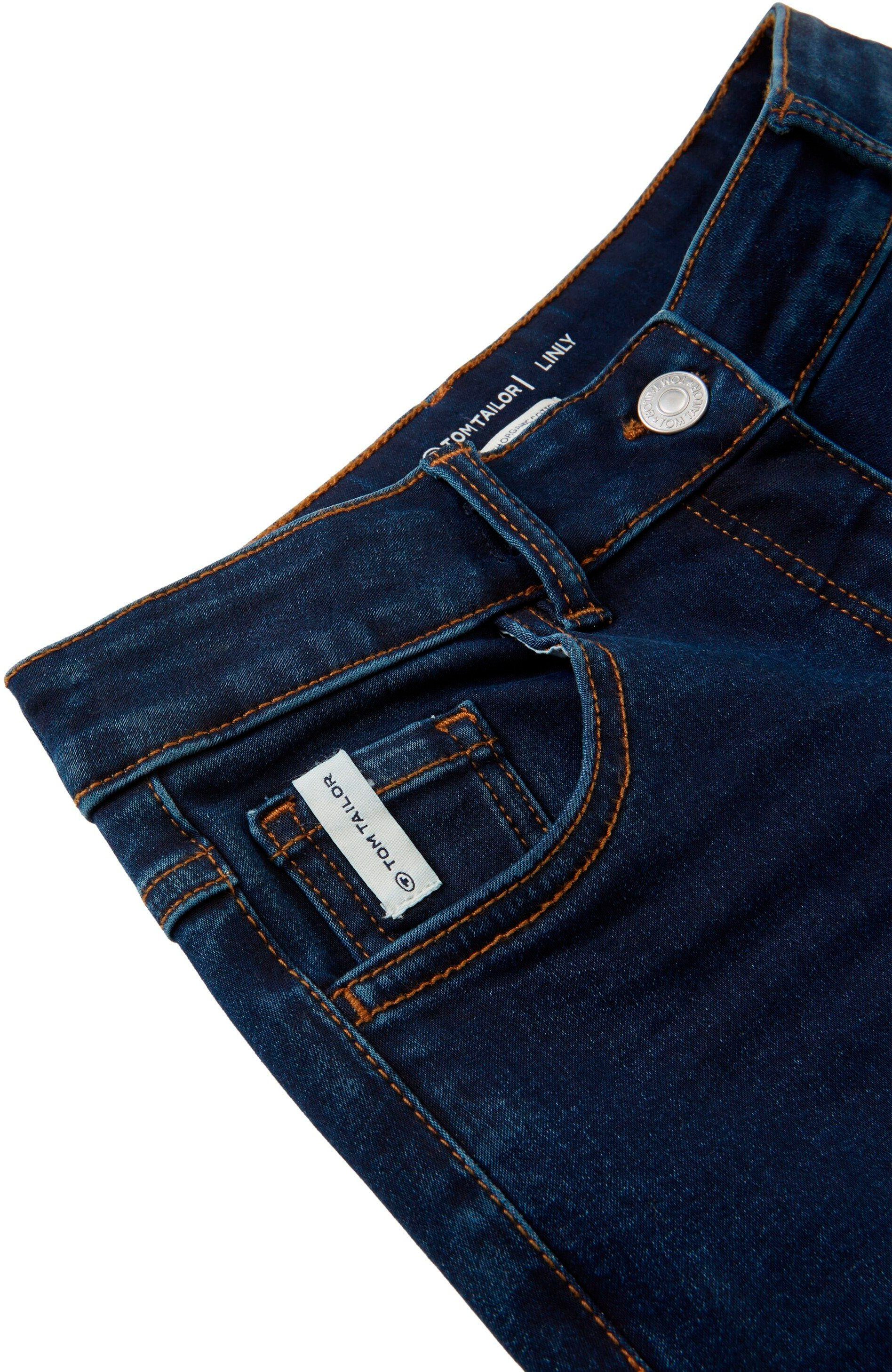 TOM TAILOR Skinny-fit-Jeans Linly mit Knopf- und Reißverschluss