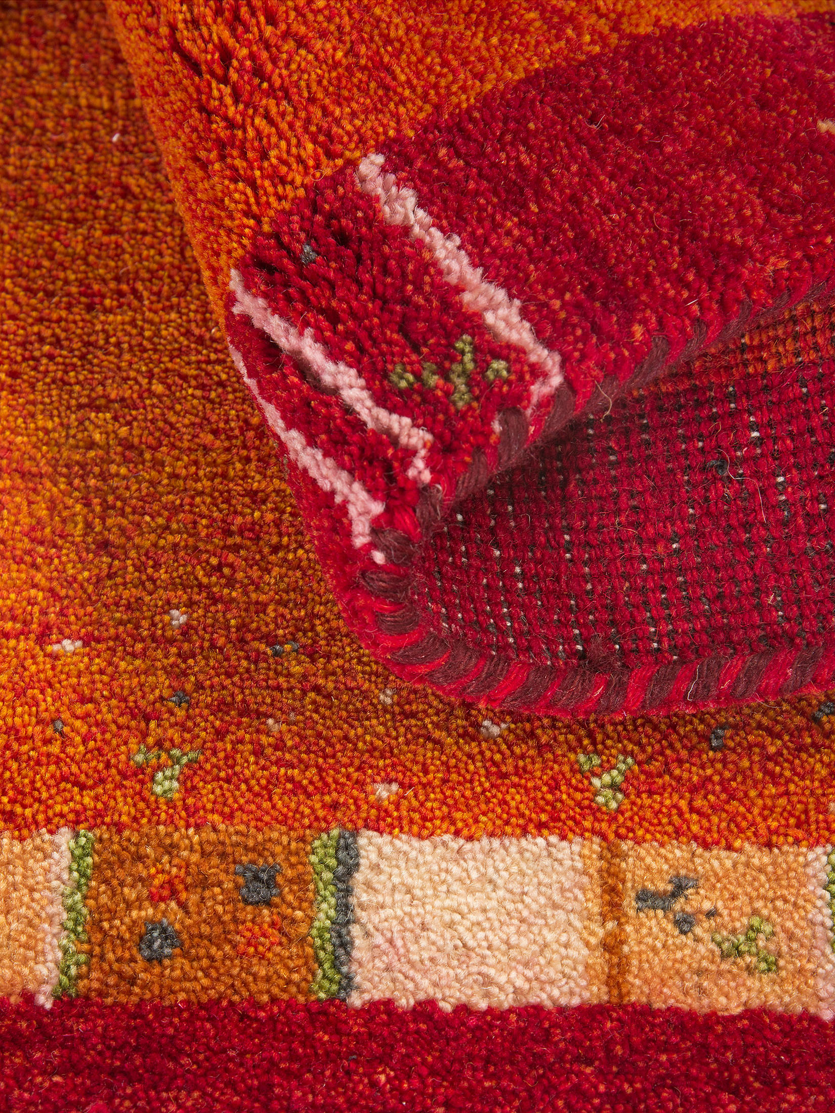 Odisha Gabbeh ca. 60 x 90 cm, Unikat / Einzelstück