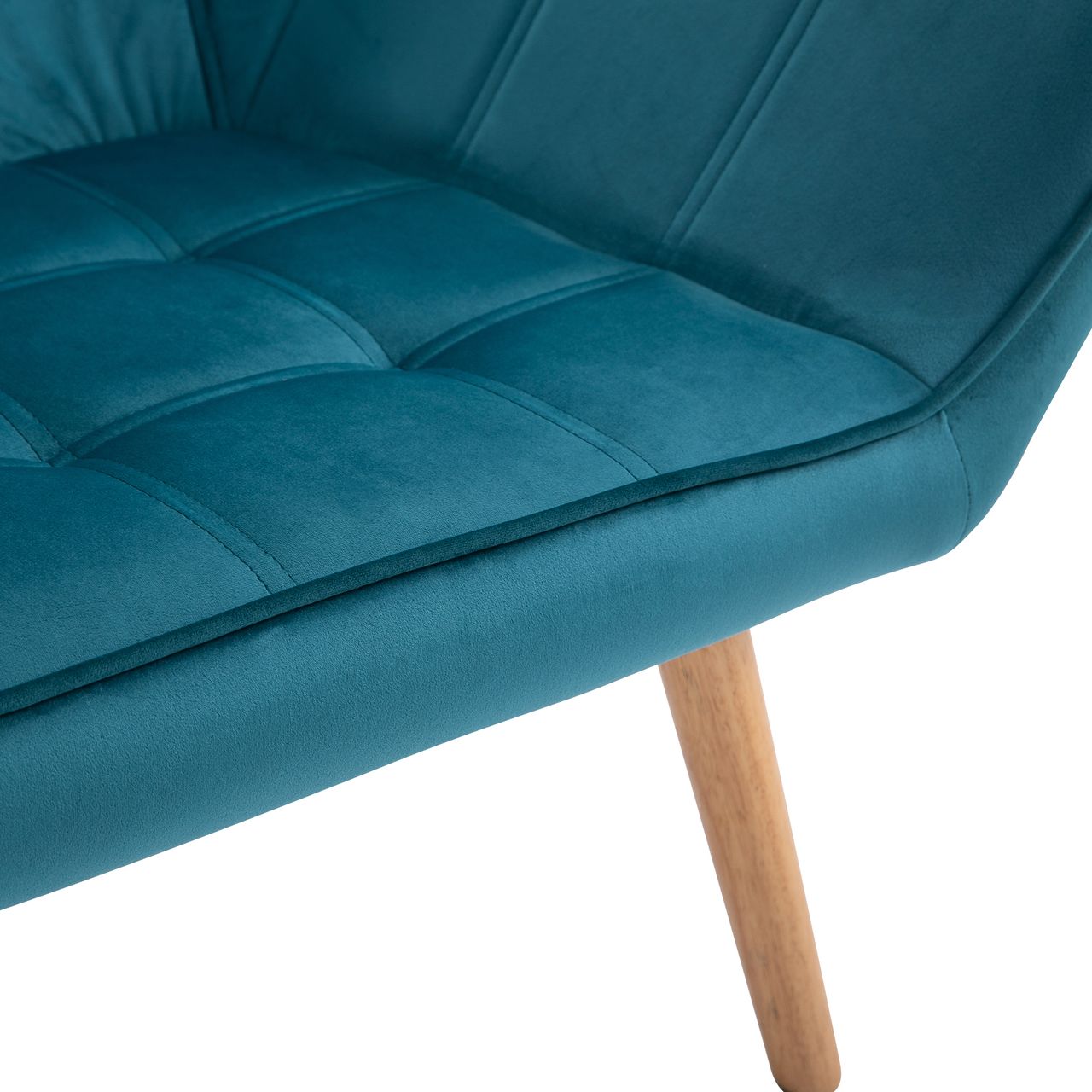 HOMCOM Einzelsessel Ohrensessel Relaxsessel Grün 68,5 x 61 x 72,5 cm