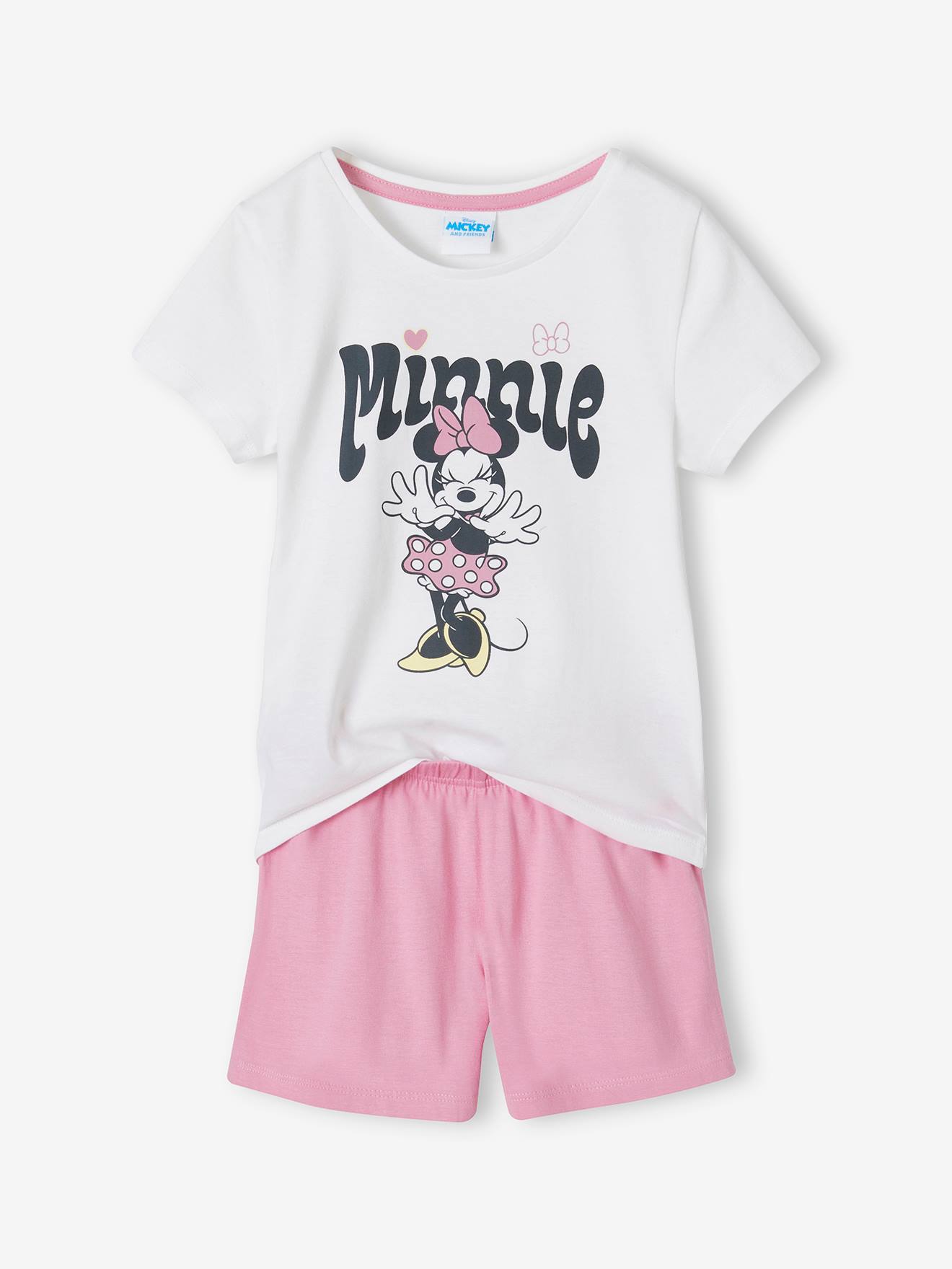 Minnie Kurzer Kinder Schlafanzug Disney MINNIE MAUS - rosa