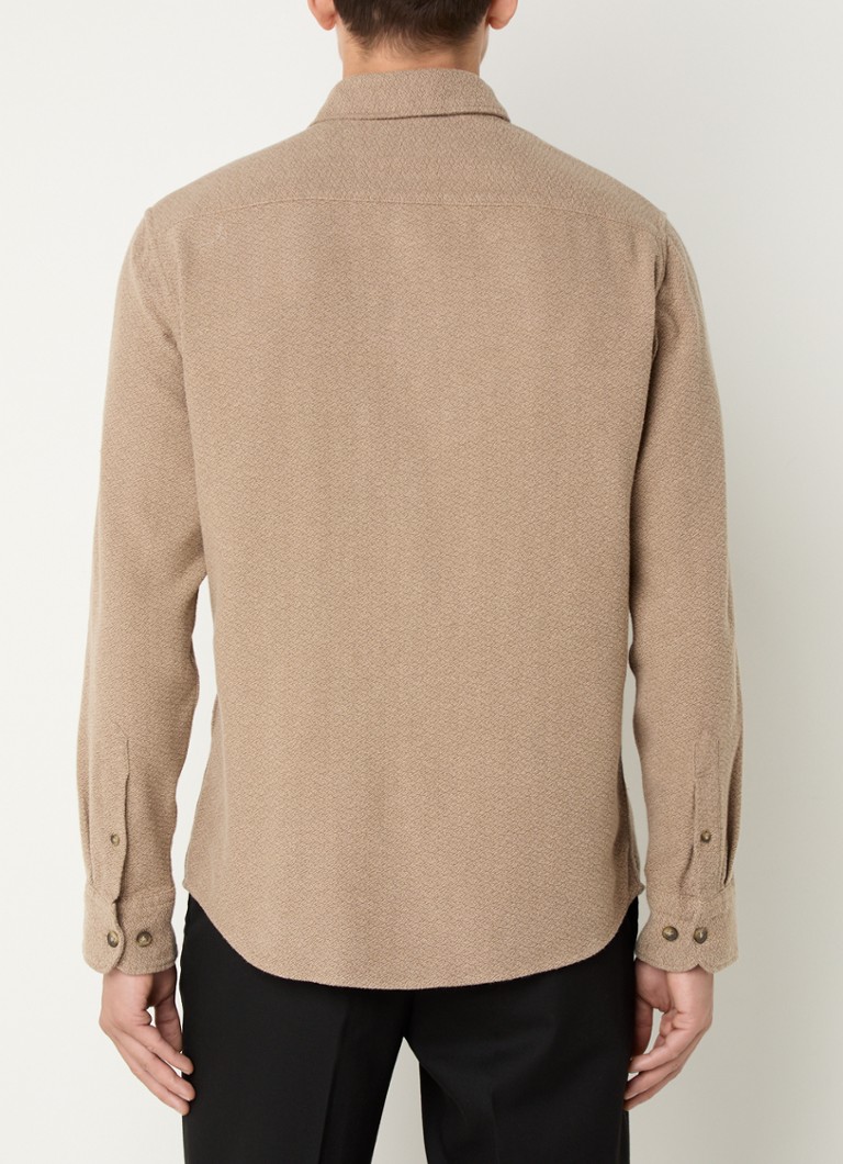 Camicia-giacca da uomo Selected Grindle Classic Fit in misto cotone biologico con tasche sul petto