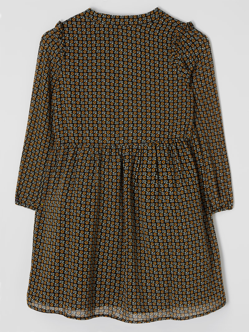 Kleid mit floralem Muster Modell 'Zaelia' in olivgrün