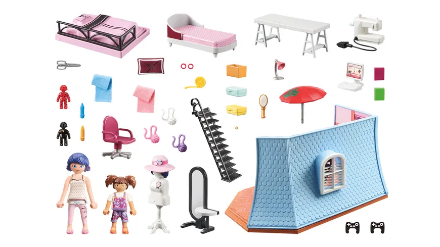 PLAYMOBIL 71334 Miraculous: Marinettes Loft