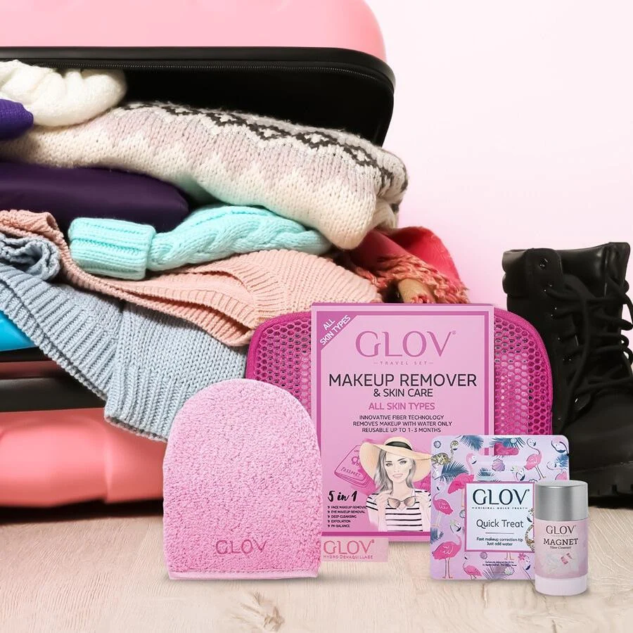 GLOV kelioninis rinkinys rožinis (su „On The Go“)
