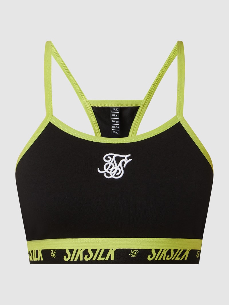 Bustier mit Racerback in schwarz