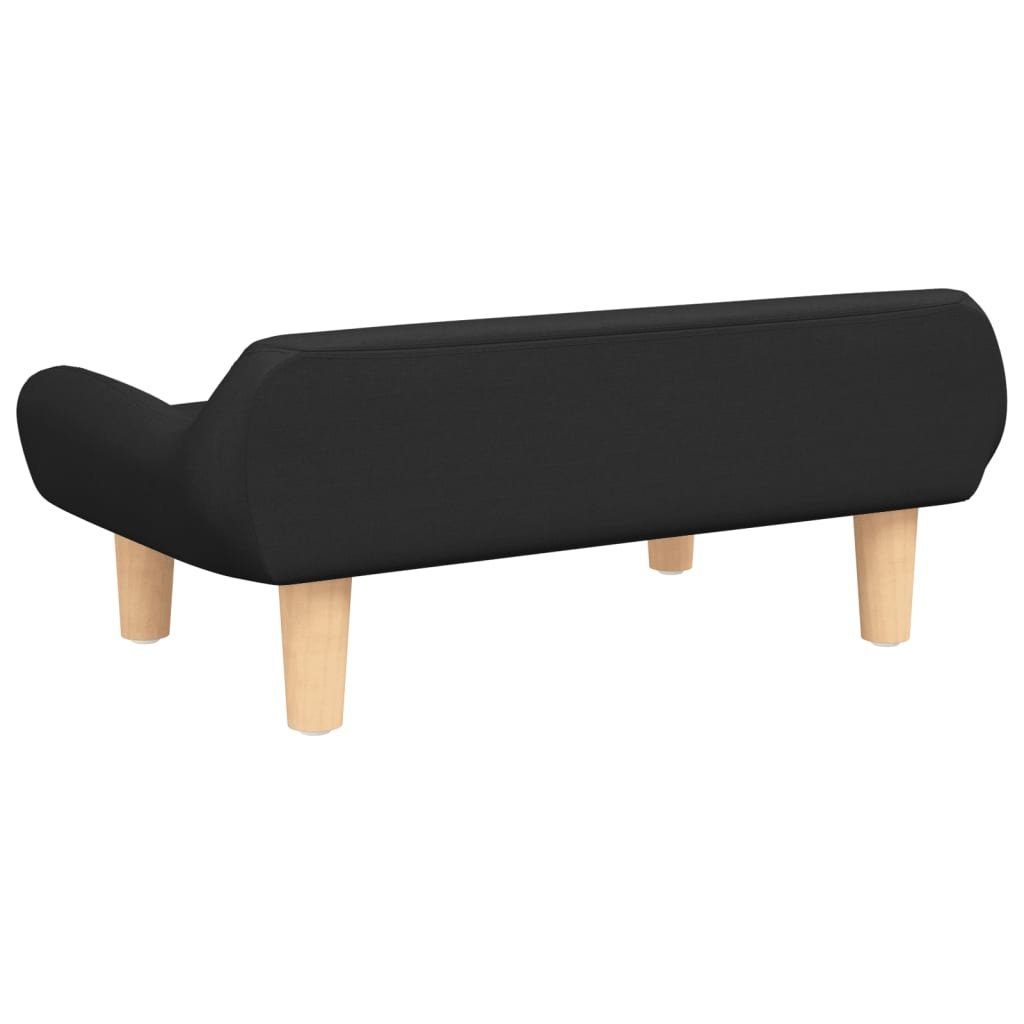 vidaXL Kindersofa Kindersofa Schwarz 70x40x24 cm Stoff Kindercouch Kindermöbel Kinderzim